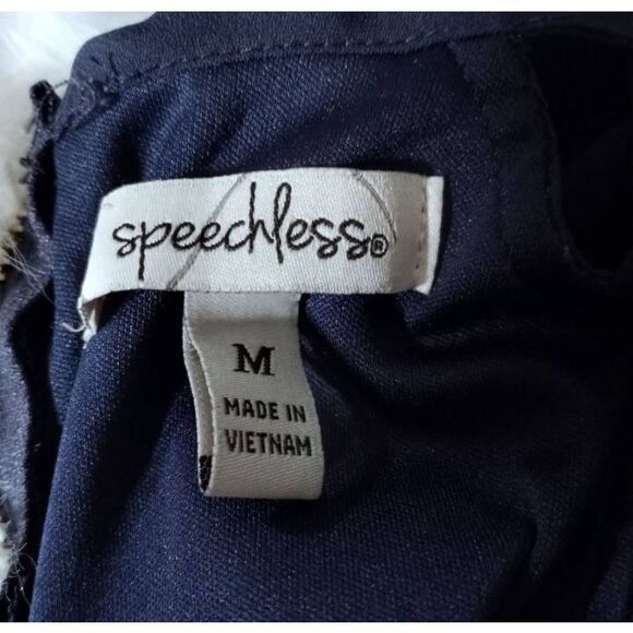 SPEECHLESS NAVY DRESS SZ.M EUC. - Picture 6 of 8